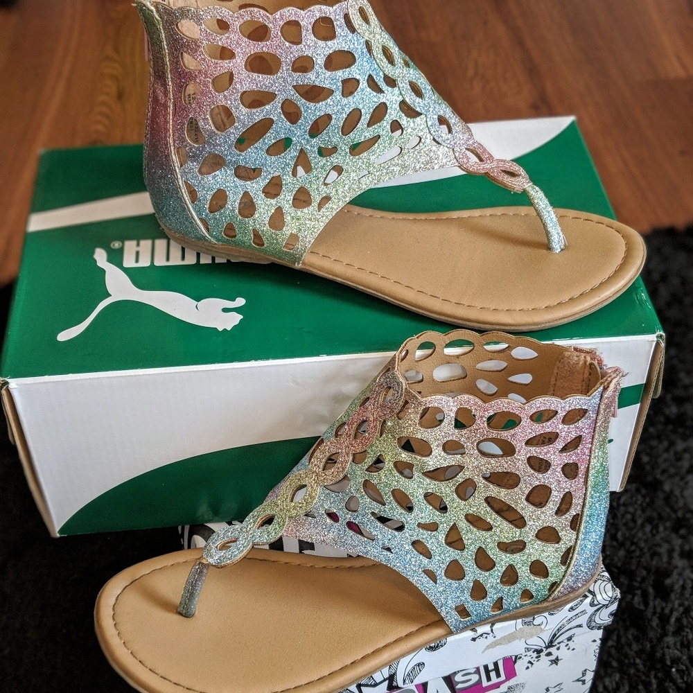 Justice sparkle sandles